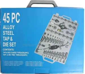 45 PCS Alloy Steel Tap and Die Set