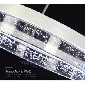 Shimmering 3 Ring LED Chandelier
