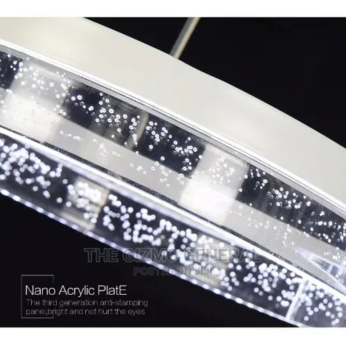 Shimmering 3 Ring LED Chandelier