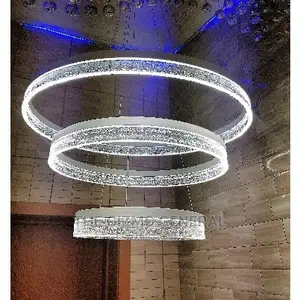 Shimmering 3 Ring LED Chandelier