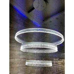 Shimmering 3 Ring LED Chandelier