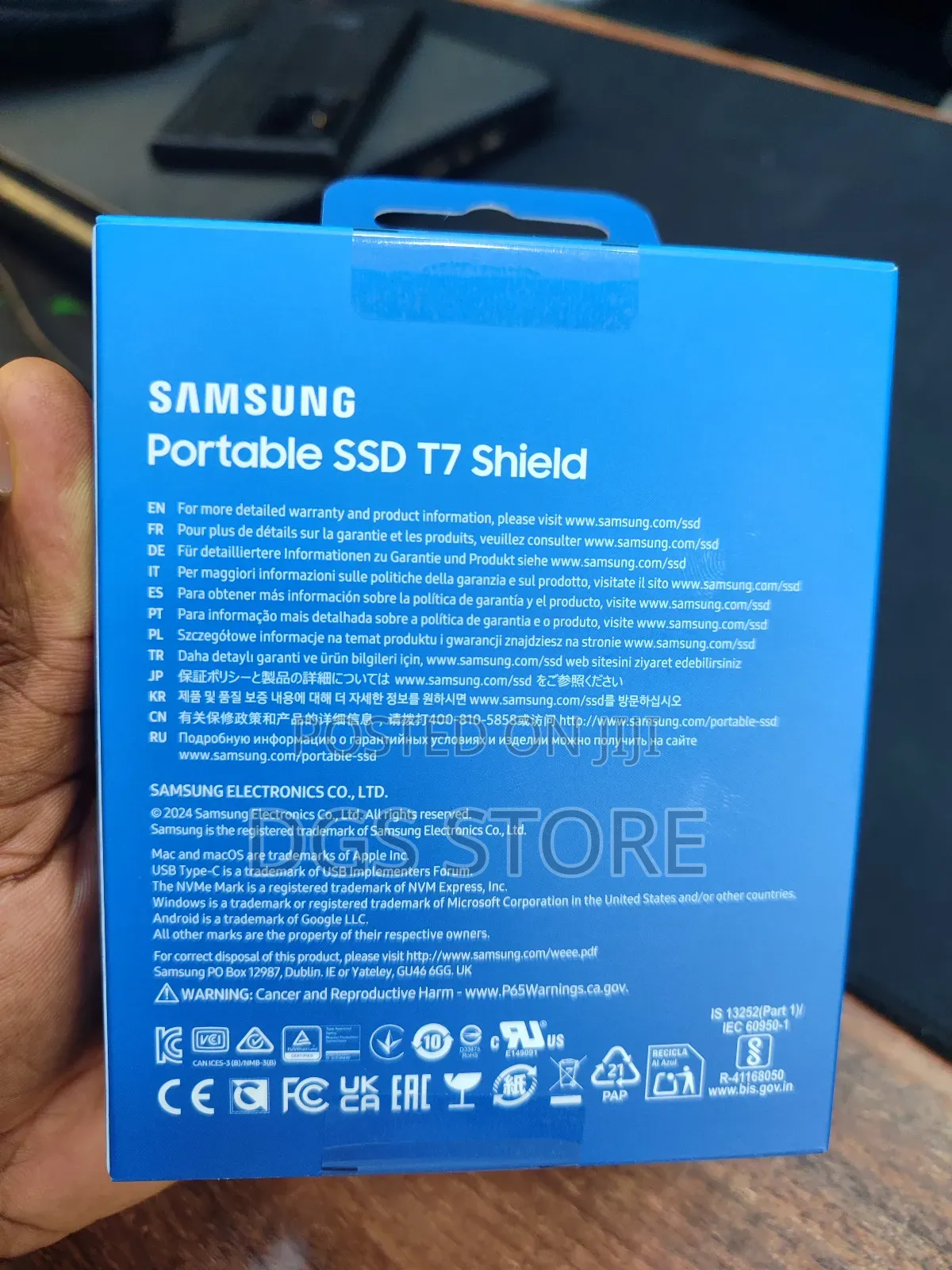 Samsung Portable T7 Shield SSD 2tb