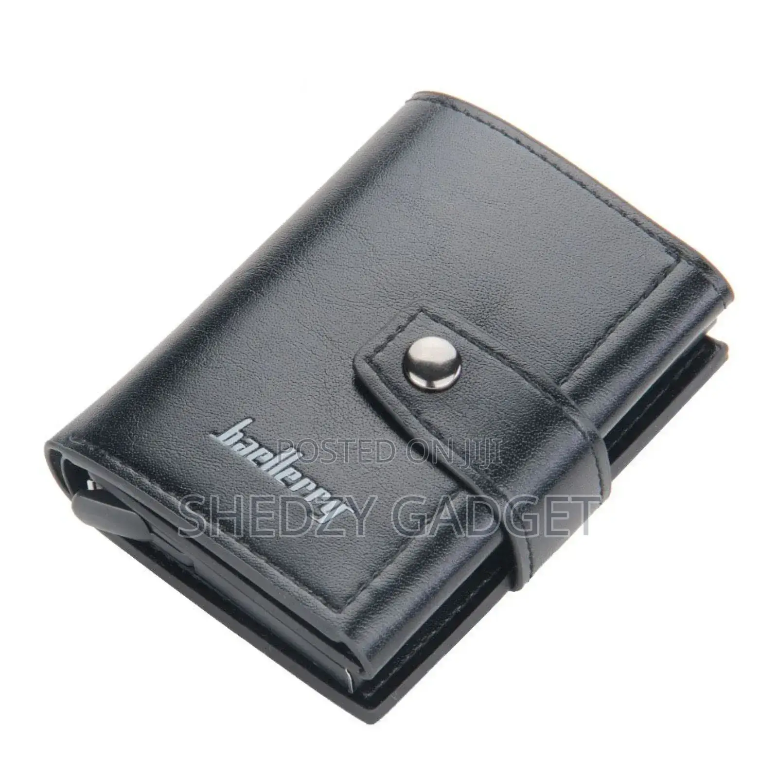 Baellerry Pu Leather Pop-Up Rfid Card Wallet With Buckle