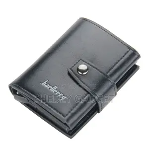 Baellerry Pu Leather Pop-Up Rfid Card Wallet With Buckle