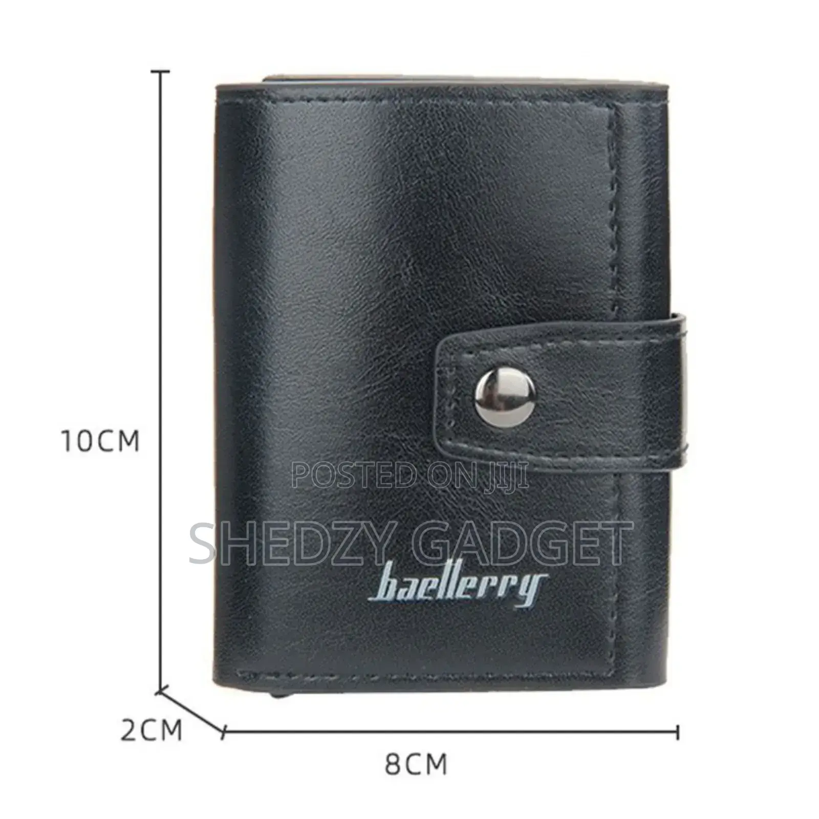Baellerry Pu Leather Pop-Up Rfid Card Wallet With Buckle
