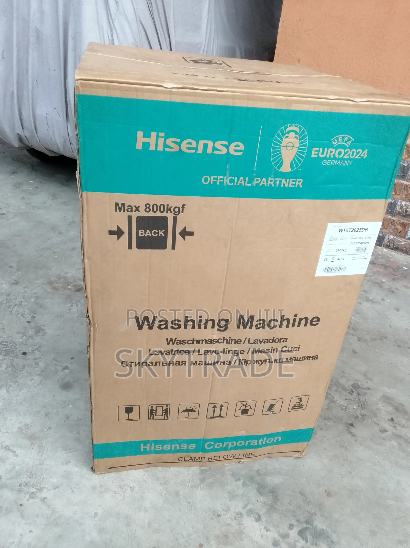 Automatic Wash Spin Hisense Washing Machine (Wt5t2025db)