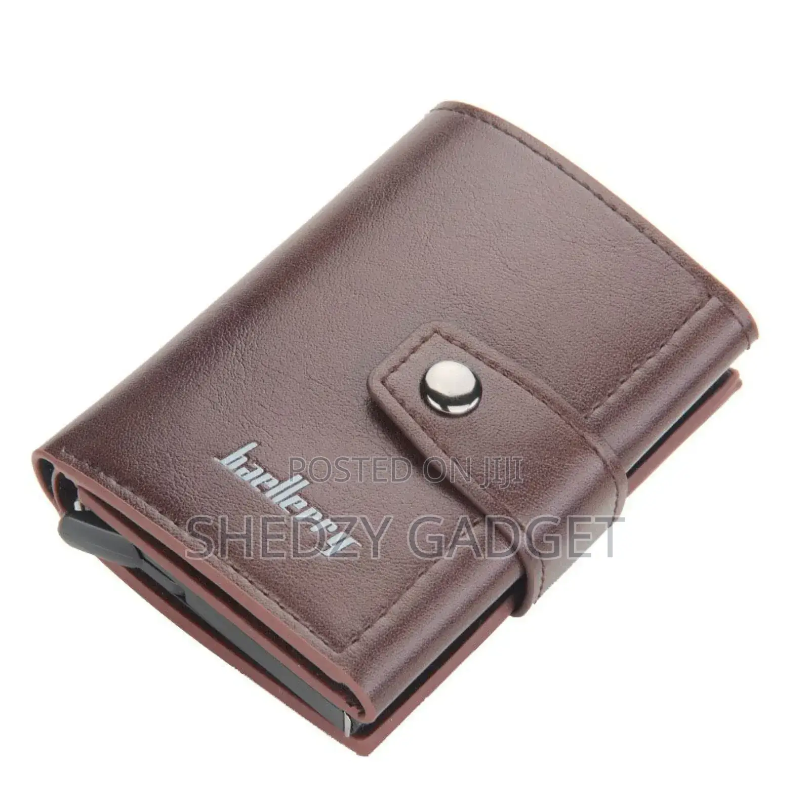 Baellerry Pu Leather Pop-Up Rfid Card Wallet With Buckle