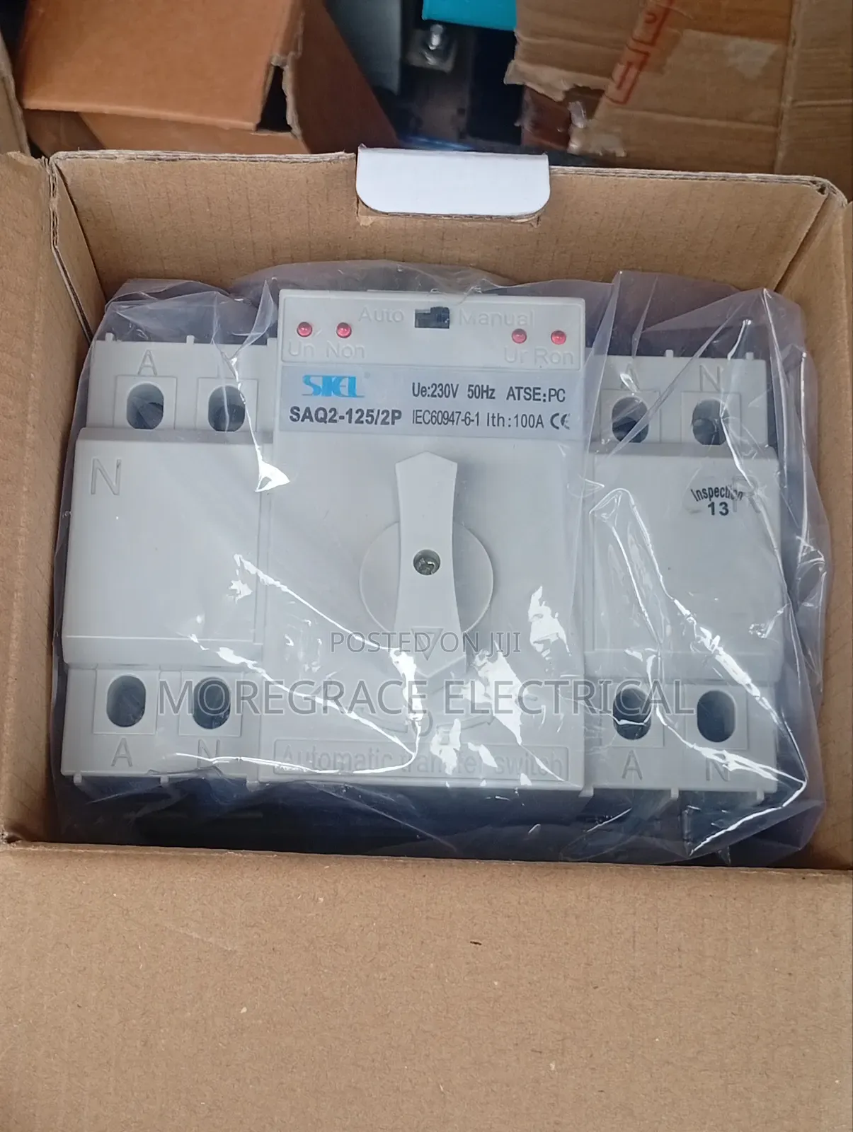 100a 1phase Automatic Change Over Switch