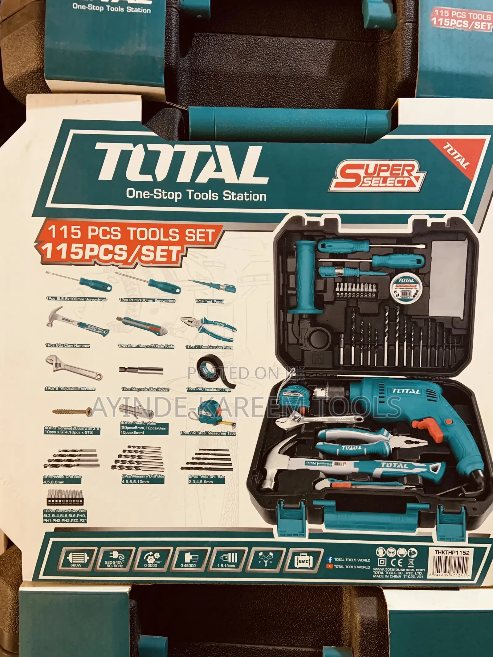 115pcs Tools Set