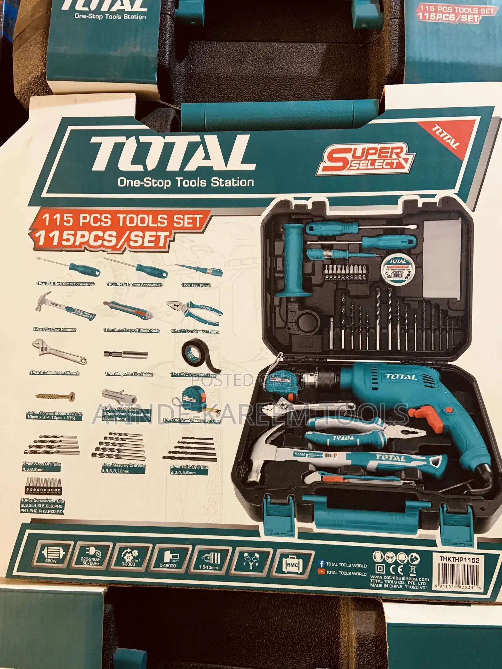 115pcs Tools Set