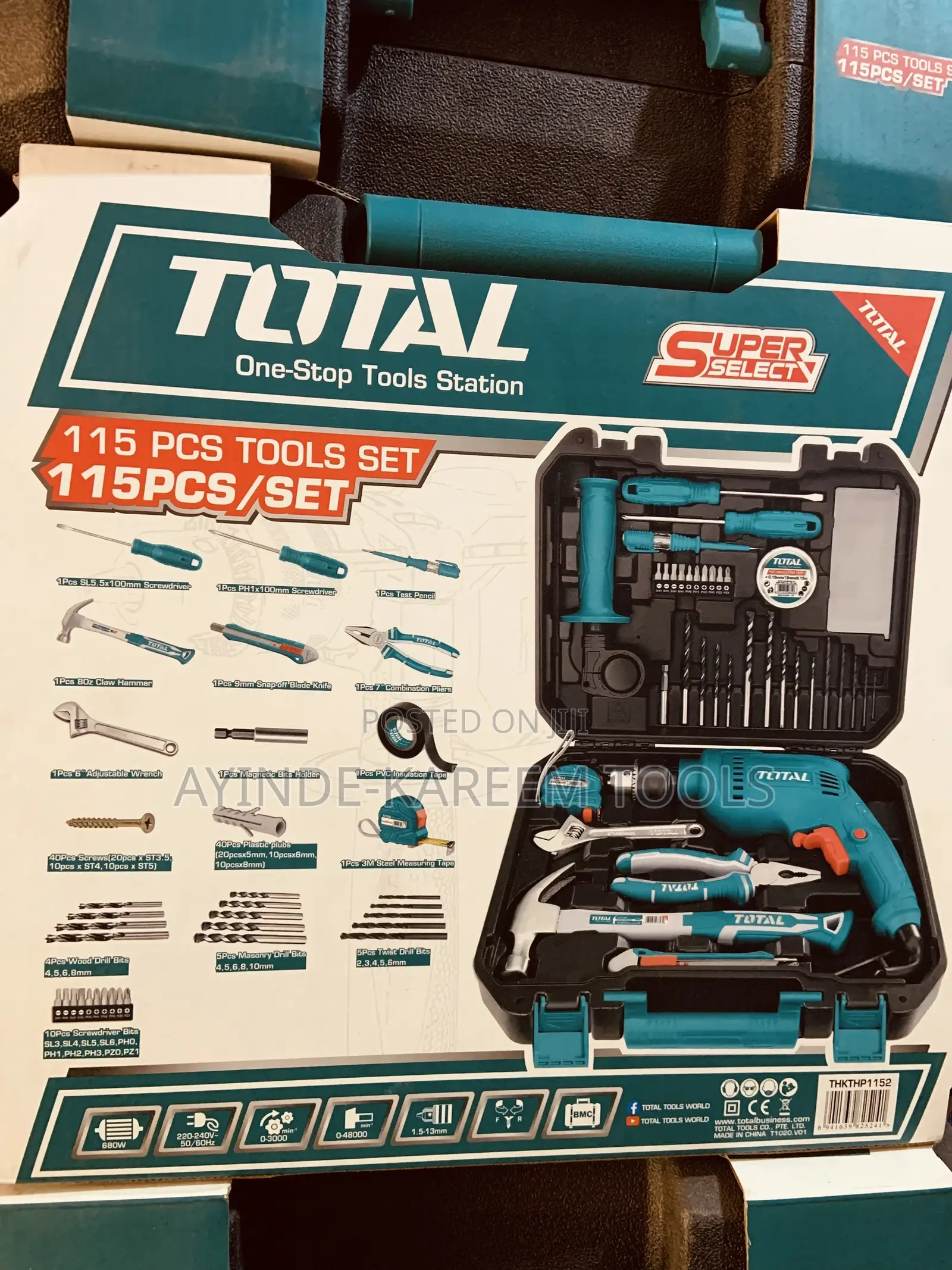 115pcs Tools Set