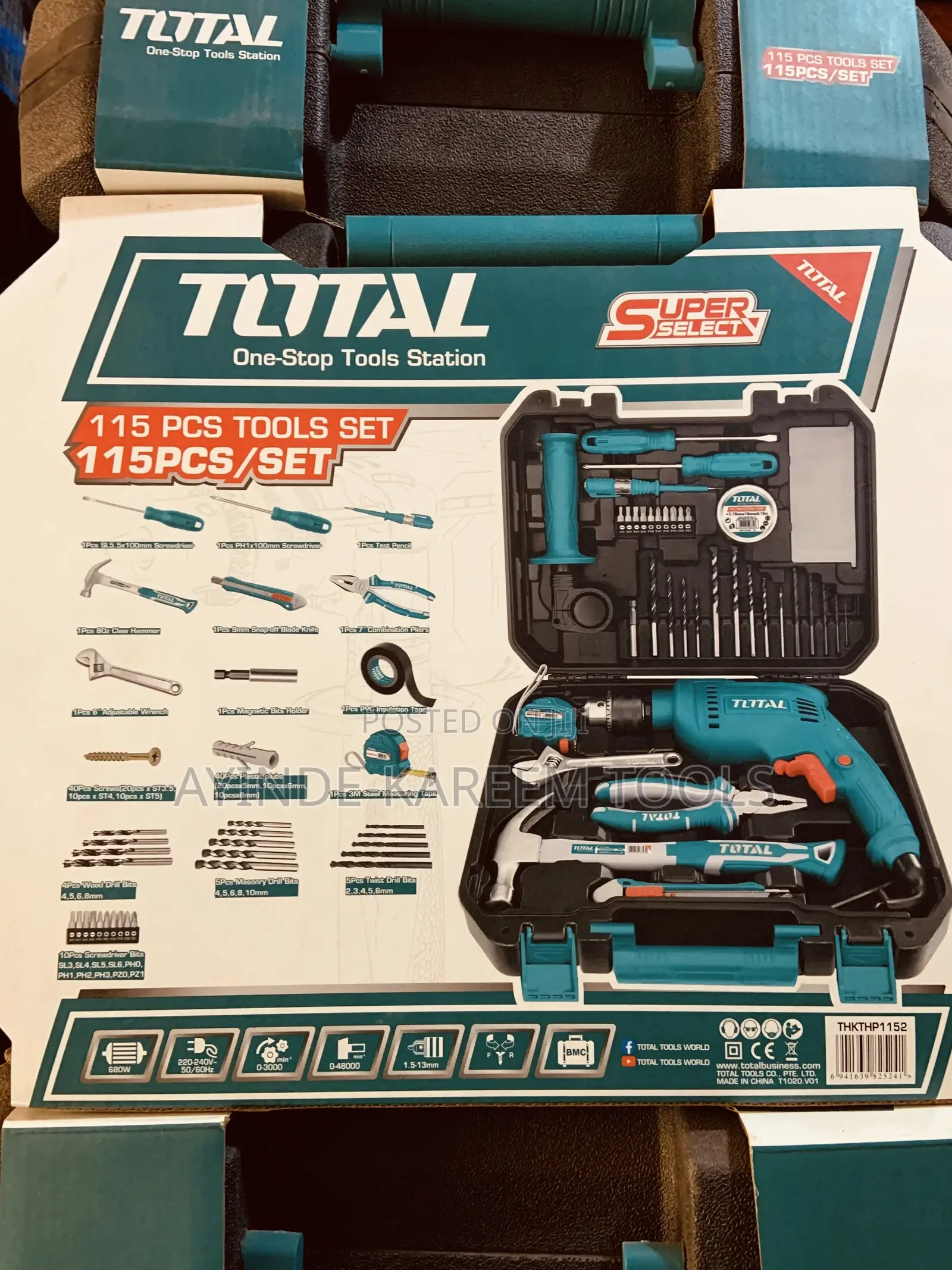 115pcs Tools Set