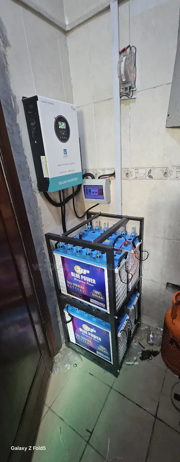 6.2kva Installation With 4 Tubular Battery Package