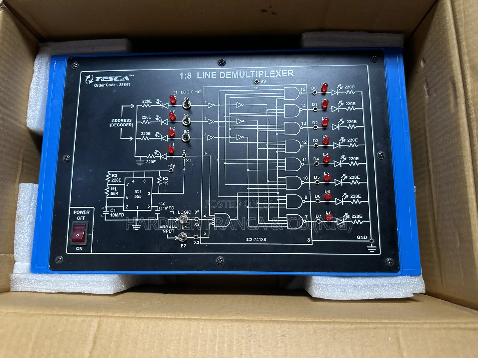 1:8 Line Demultiplexer Trainer