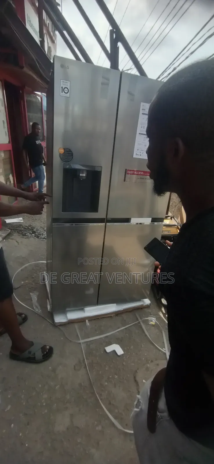 Brand New Lg Side-by-Side Refrigerator✓647l✓Dispenser✓Silver