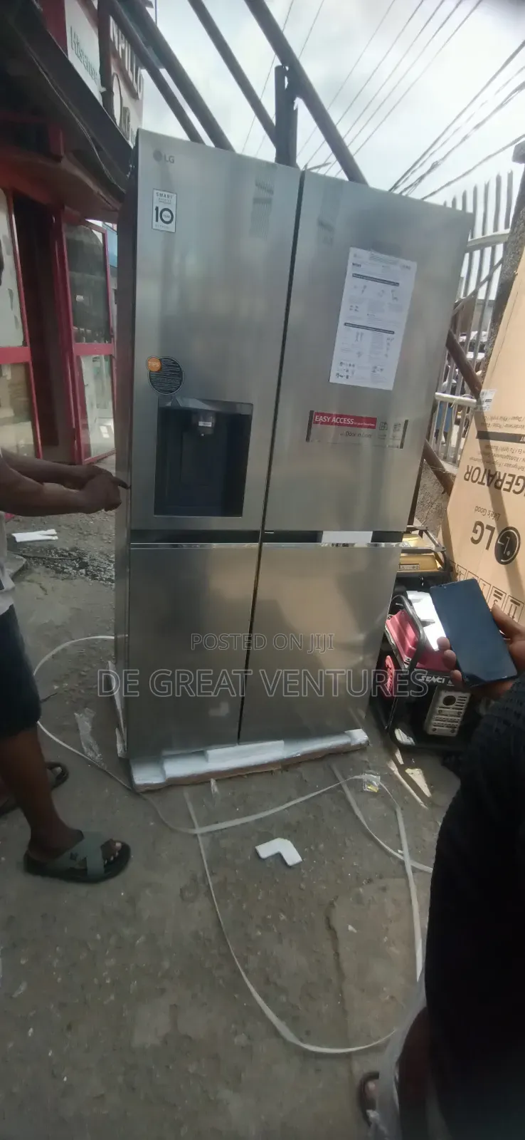 Brand New Lg Side-by-Side Refrigerator✓647l✓Dispenser✓Silver