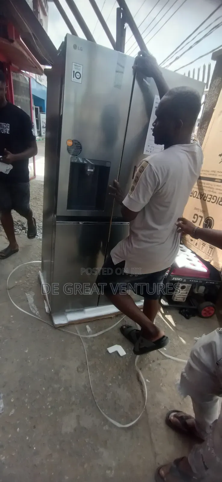 Brand New Lg Side-by-Side Refrigerator✓647l✓Dispenser✓Silver