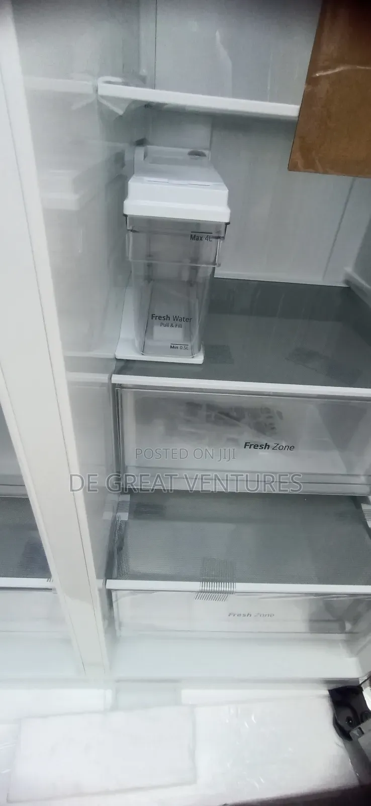 Brand New Lg Side-by-Side Refrigerator✓647l✓Dispenser✓Silver