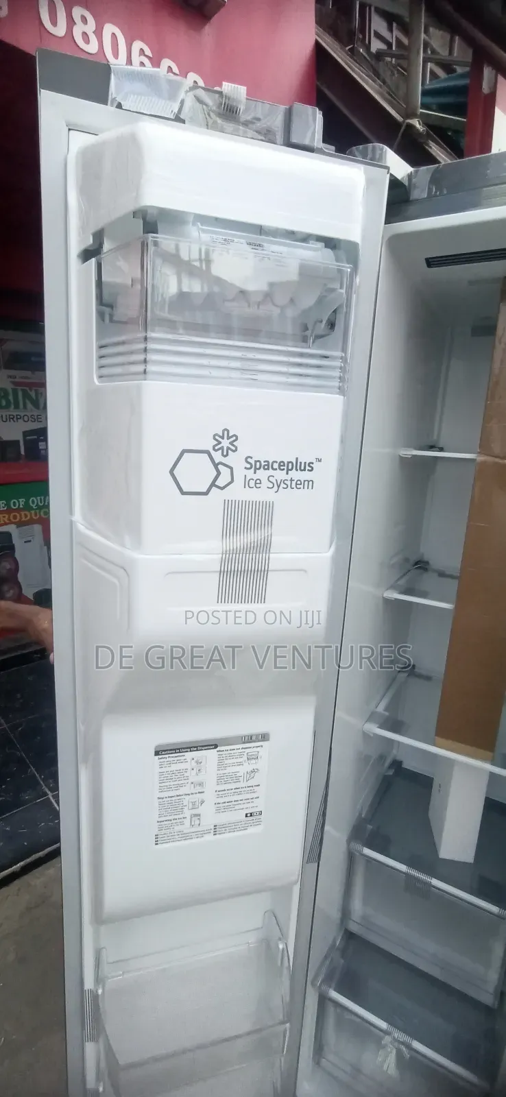 Brand New Lg Side-by-Side Refrigerator✓647l✓Dispenser✓Silver