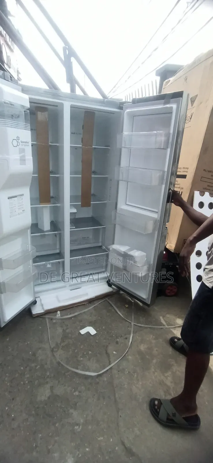 Brand New Lg Side-by-Side Refrigerator✓647l✓Dispenser✓Silver