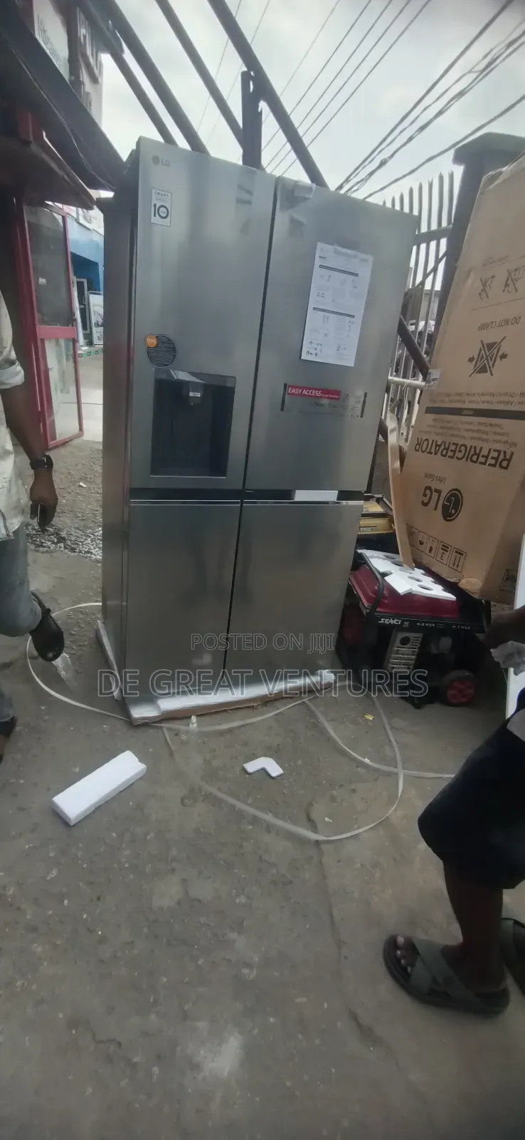 Brand New Lg Side-by-Side Refrigerator✓647l✓Dispenser✓Silver