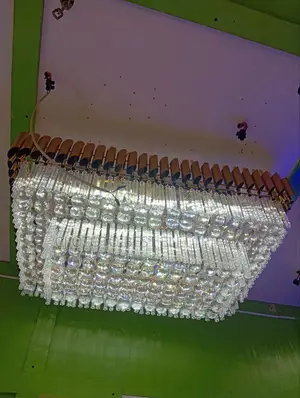 Crystal Flush Chandelier Light, Size 800mm