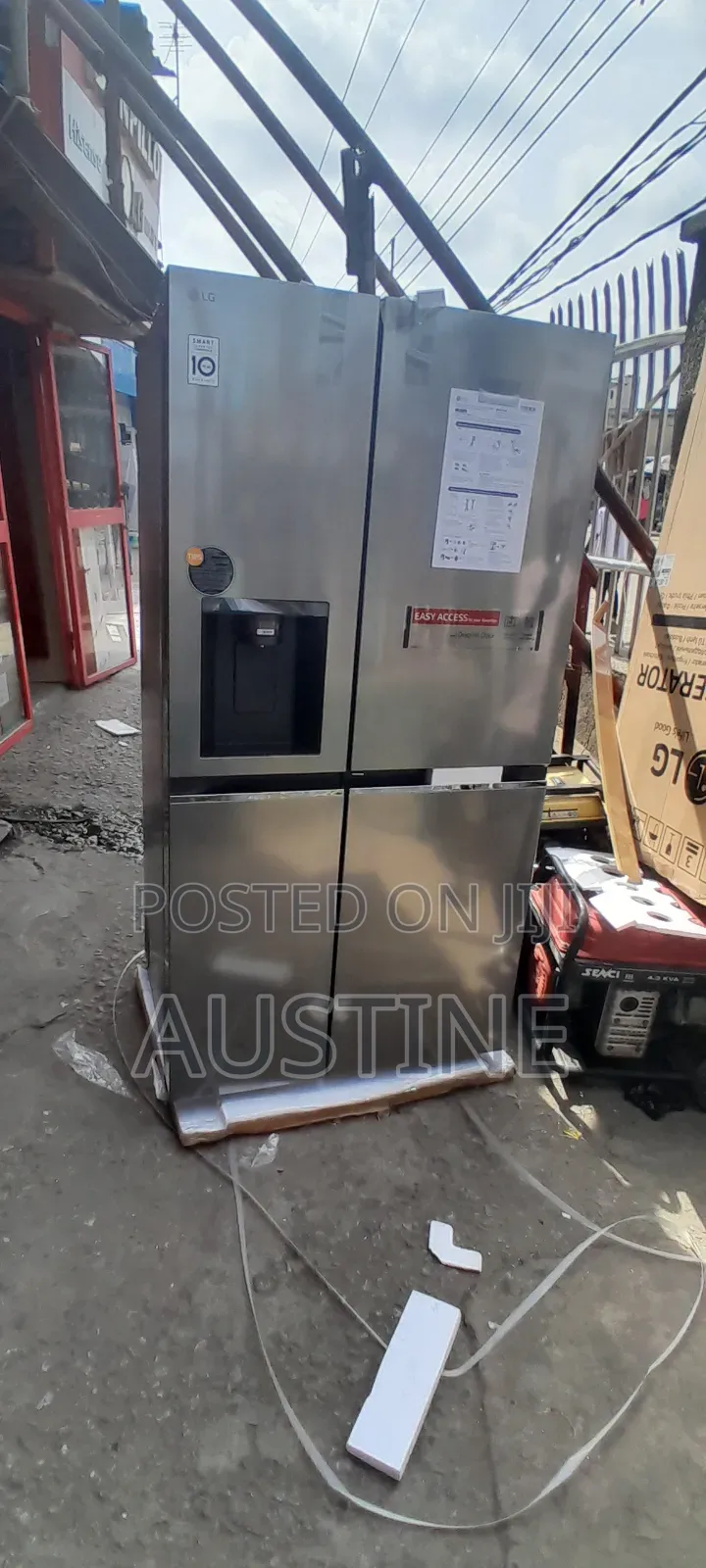 Brand New Lg Side-Side Refrigerator>547l>Dispenser>Silver>