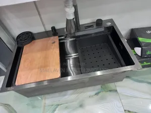 Modern Black Stainless Steel Multifunctional Kitchen Sinks