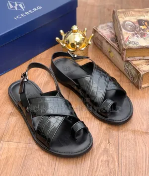 Iceberg Leather Sandals