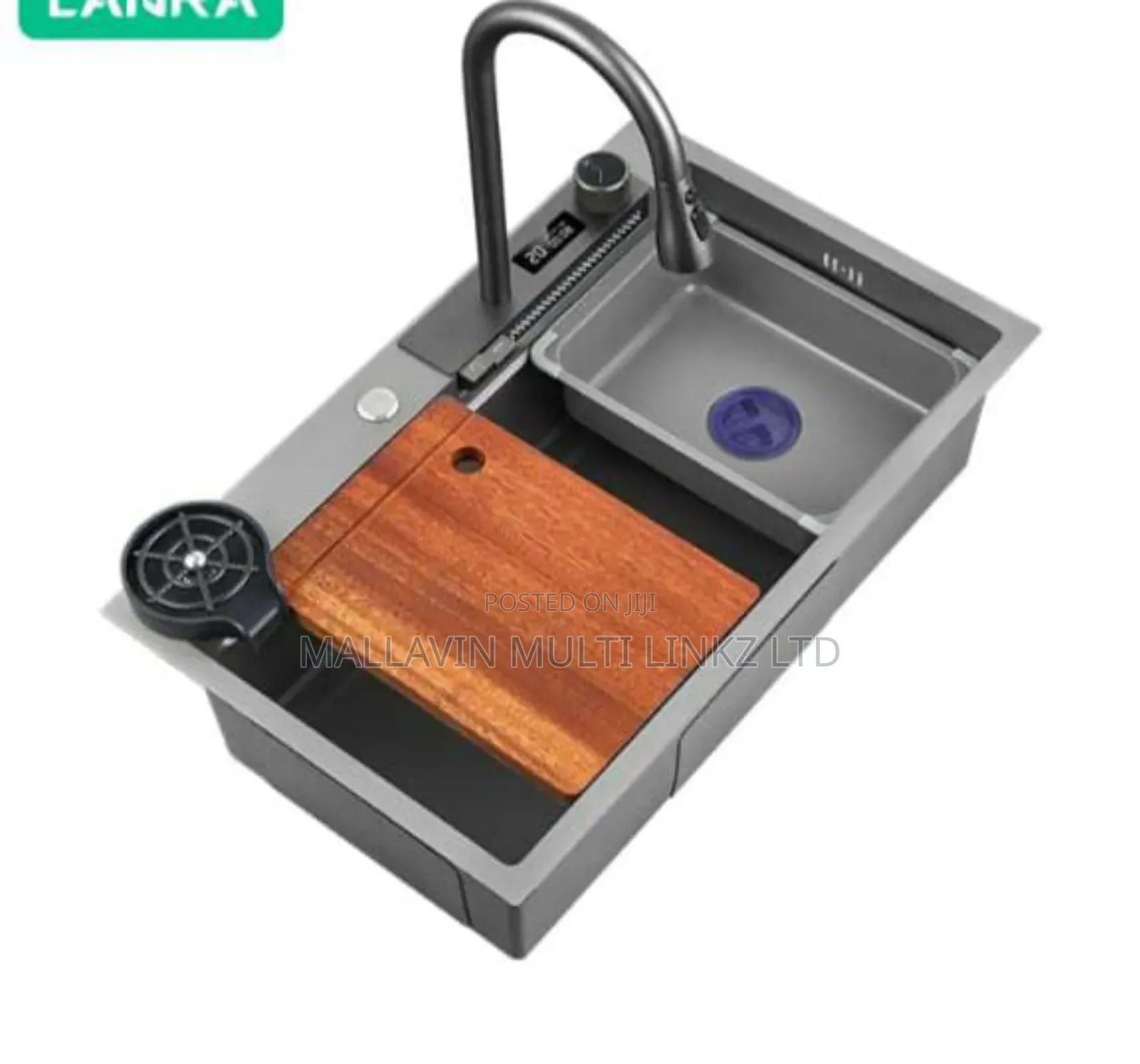 Modern Black Stainless Steel Multifunctional Kitchen Sinks