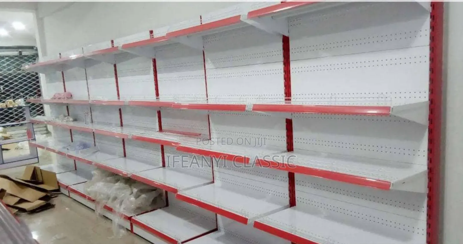 Single Side Supermarket Shelf