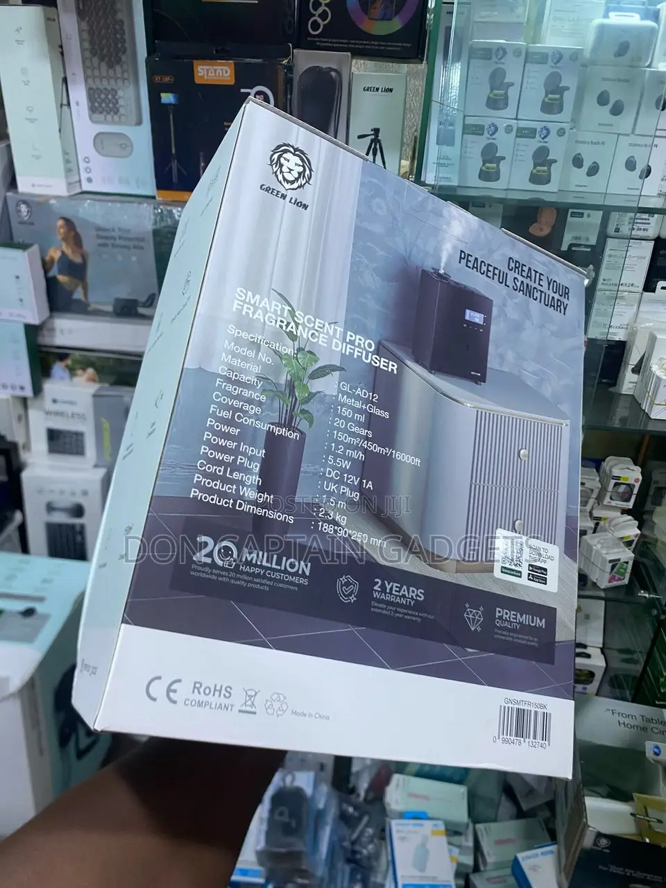 Green Lion Smart Scent Pro Fragrance Diffuser 150ml Capacity