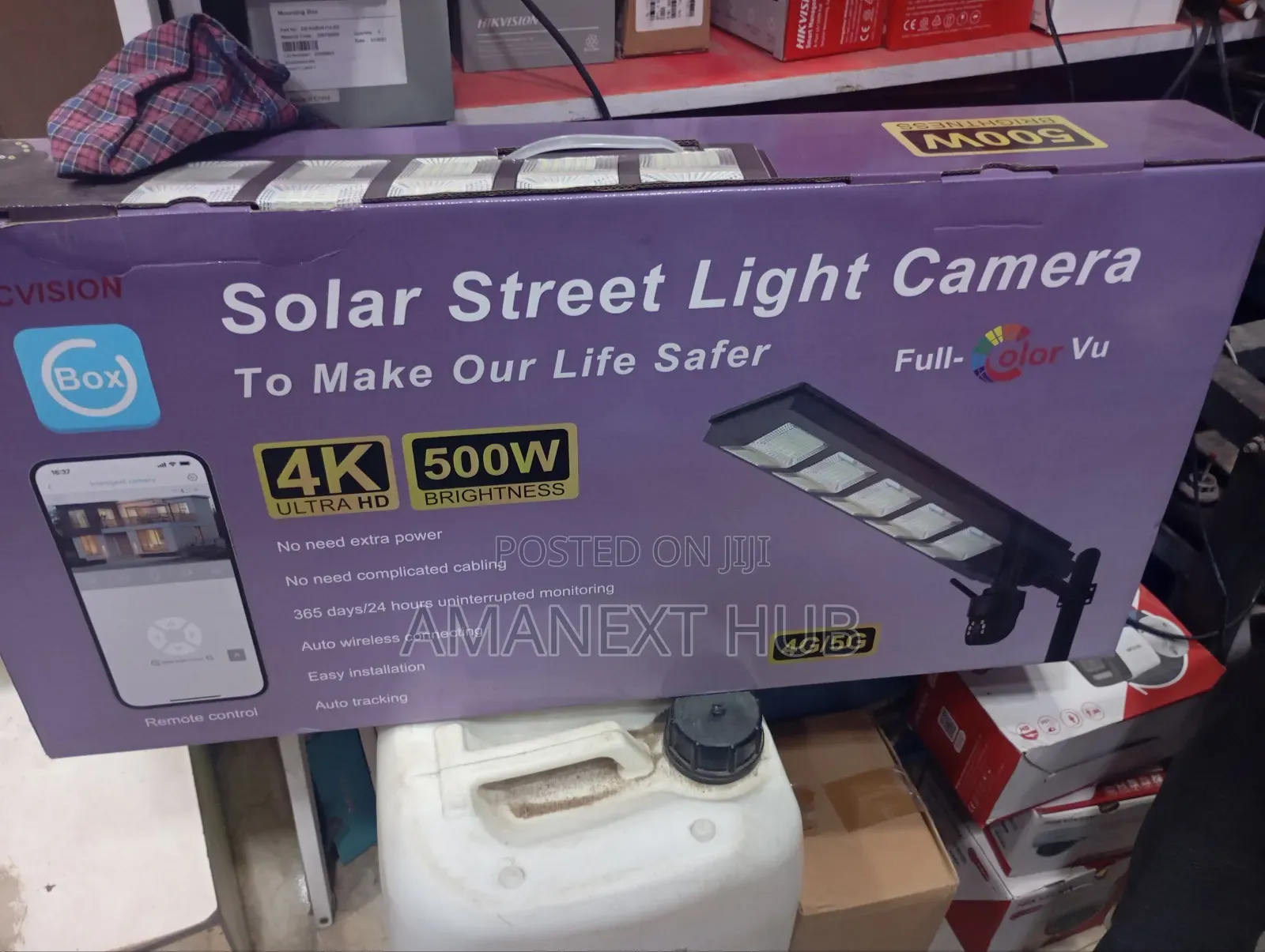 Solar Street Lights With Camera (Ubox App)