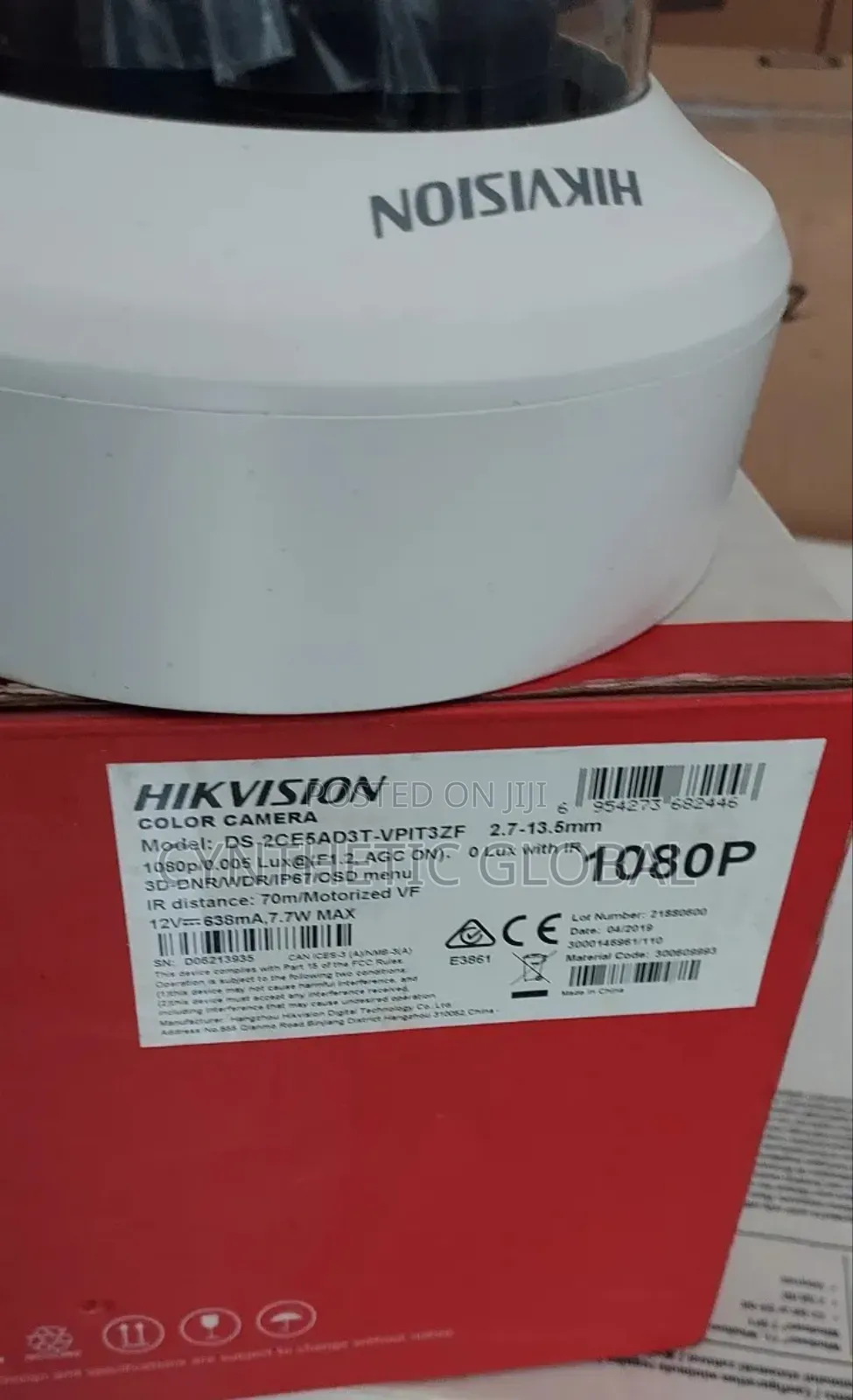 Ds_2ce5ad3t_vpit3zf 2mp Vandal Motorised Varifocal Dome Ahd