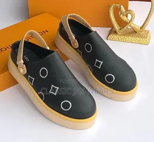 Thick Sole Black Sandals Collections Available