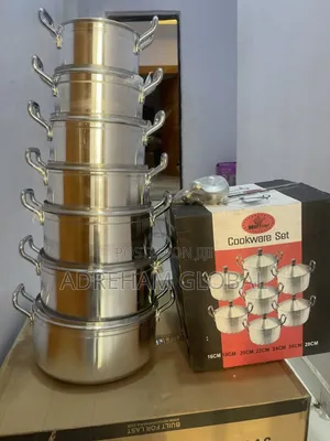 7pc Hoffner Aluminum Pot Set(16,18,20,22,24,26 28cm)