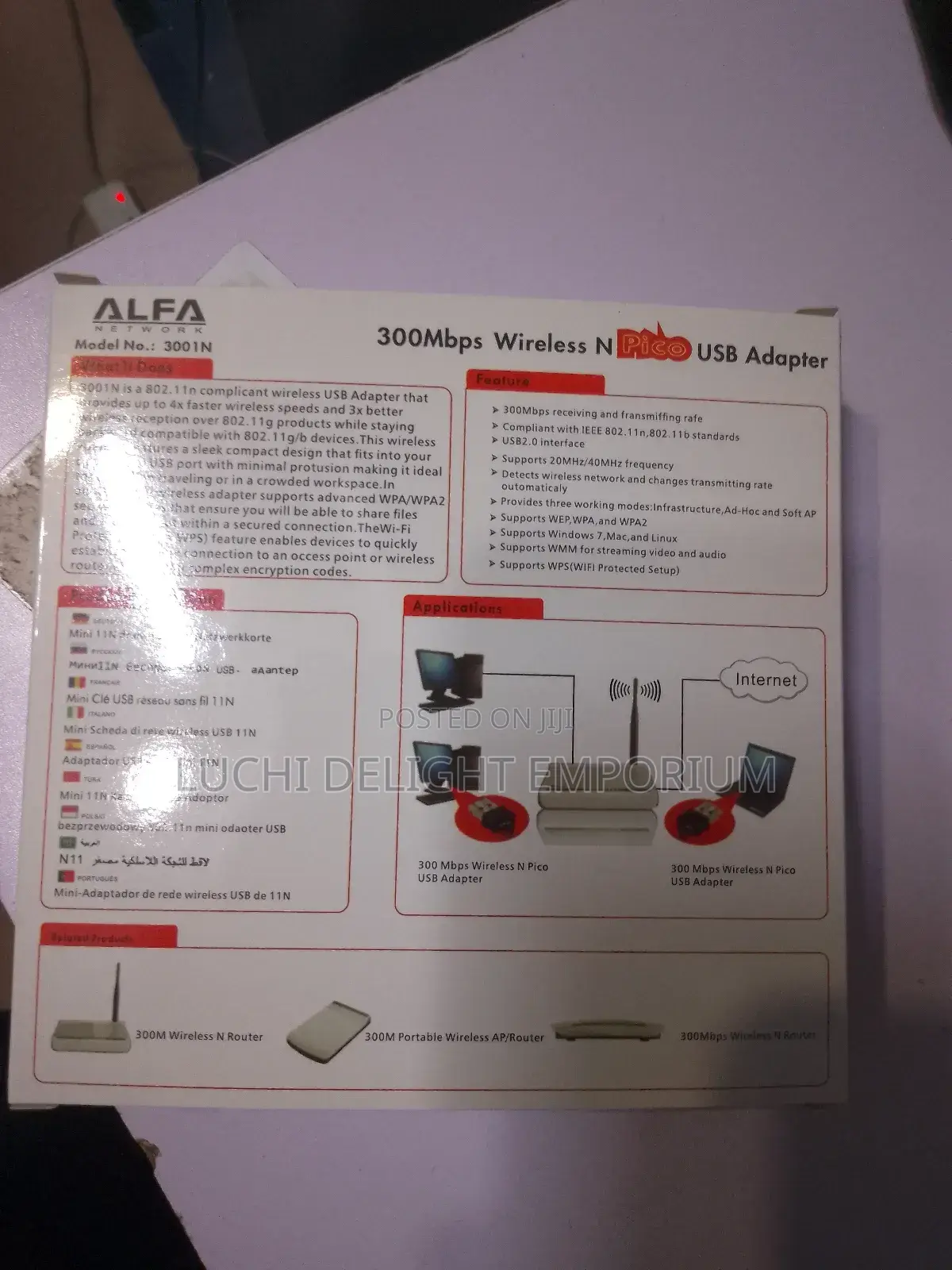 Alfa 300mps Wireless Usb Adapter