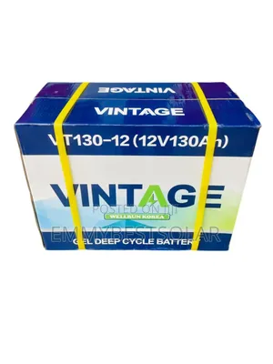 12v 130ah Vintage Solar Battery