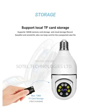 V380pro Smart Wi-Fi Bulb Camera With Auto-Tracking