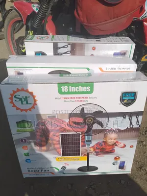 18inches SPL Rechargeable Solar Fan