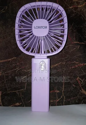 Lontor Rechargeable Mini Purple Fan - CTL-Mf040