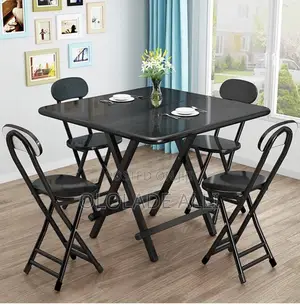 Foldable Laptop Table With 2 Chairs