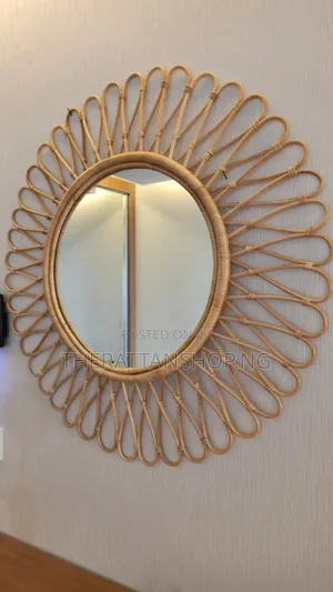 Hand Woven, Cane Crafted Wall Accent Mirrors