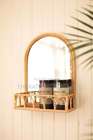 Hand Woven, Cane Crafted Wall Accent Mirrors