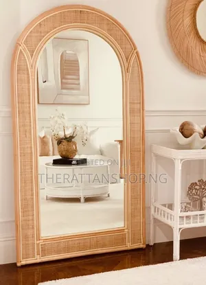 Free Standing, Handcrafted, Long Cane Mirrors
