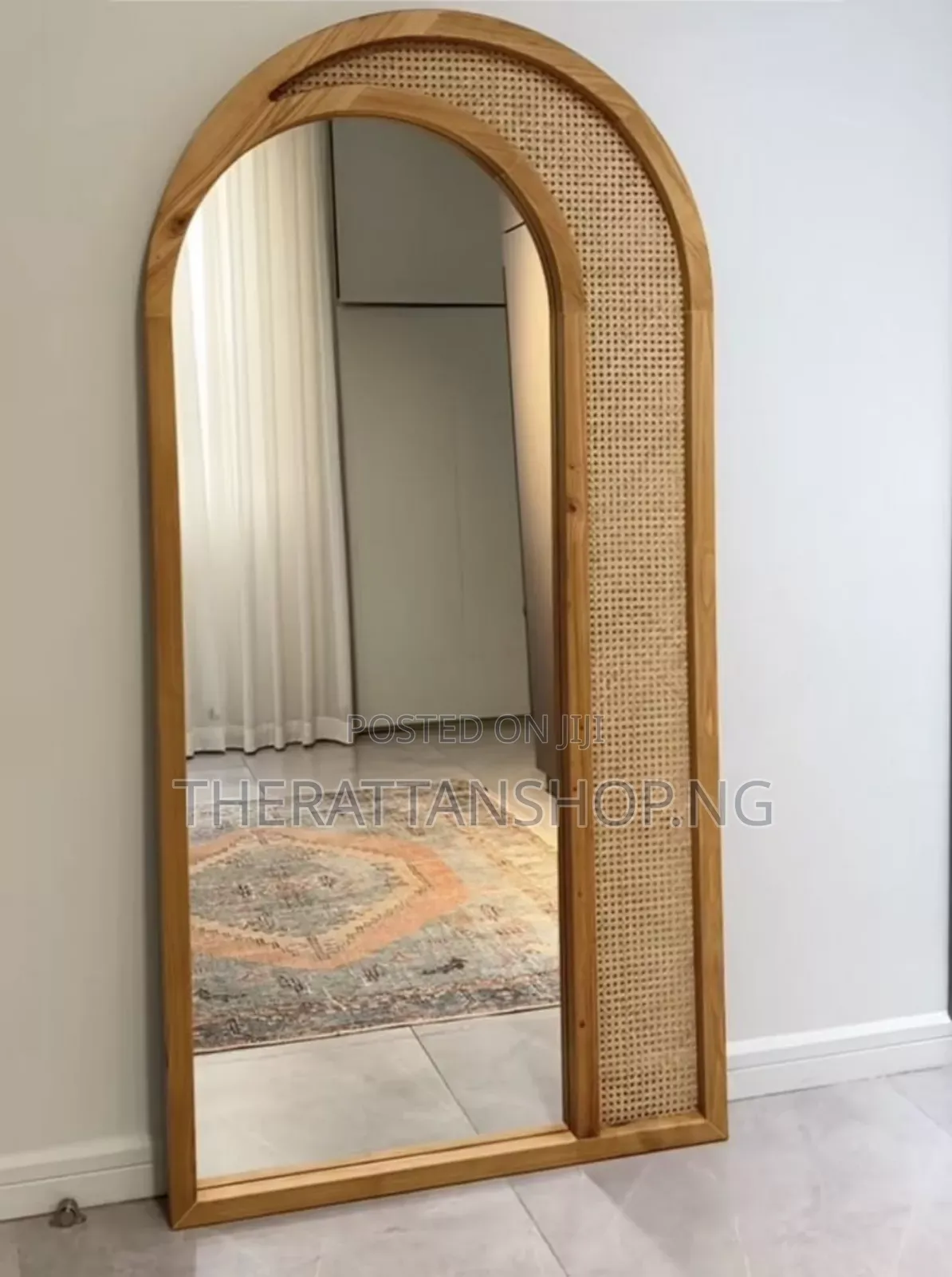 Free Standing, Handcrafted, Long Cane Mirrors