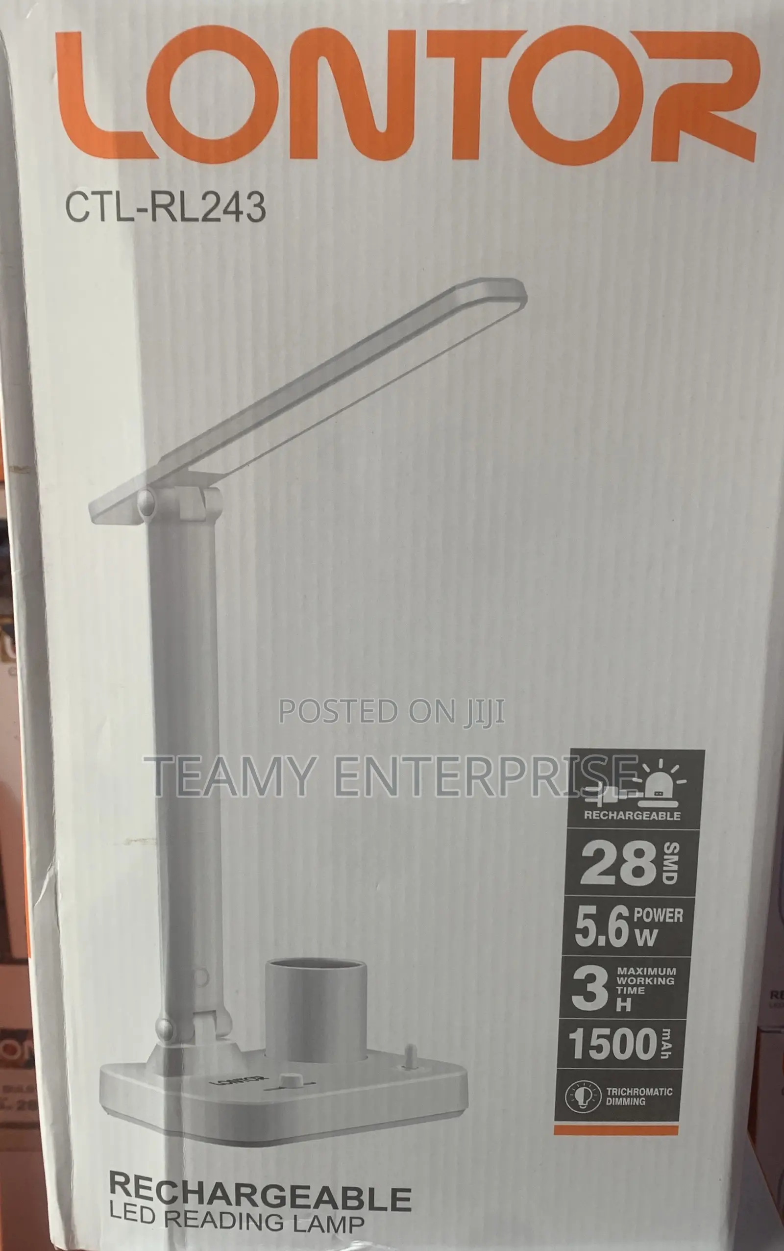 Lontor Rechargeable Led Reading Lamp Light CTL-Rl243