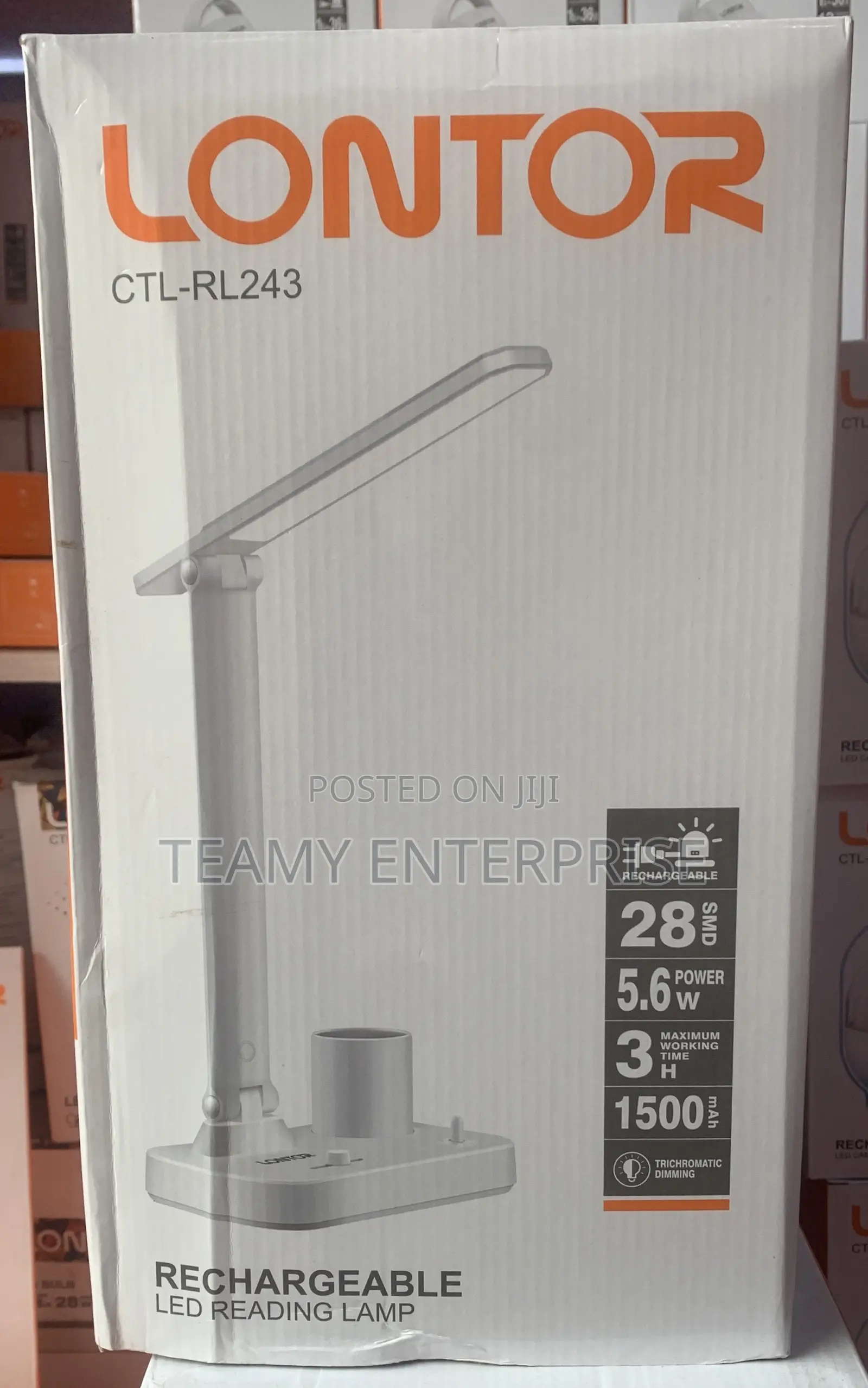 Lontor Rechargeable Led Reading Lamp Light CTL-Rl243