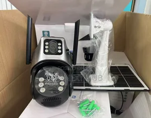 Dual Lens Solar CCTV Camera With 128gig Memory Card