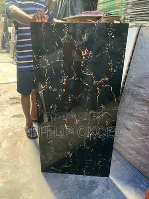Carara Gold Black Floor Tiles